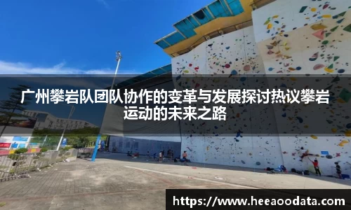广州攀岩队团队协作的变革与发展探讨热议攀岩运动的未来之路