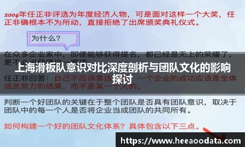 上海滑板队意识对比深度剖析与团队文化的影响探讨